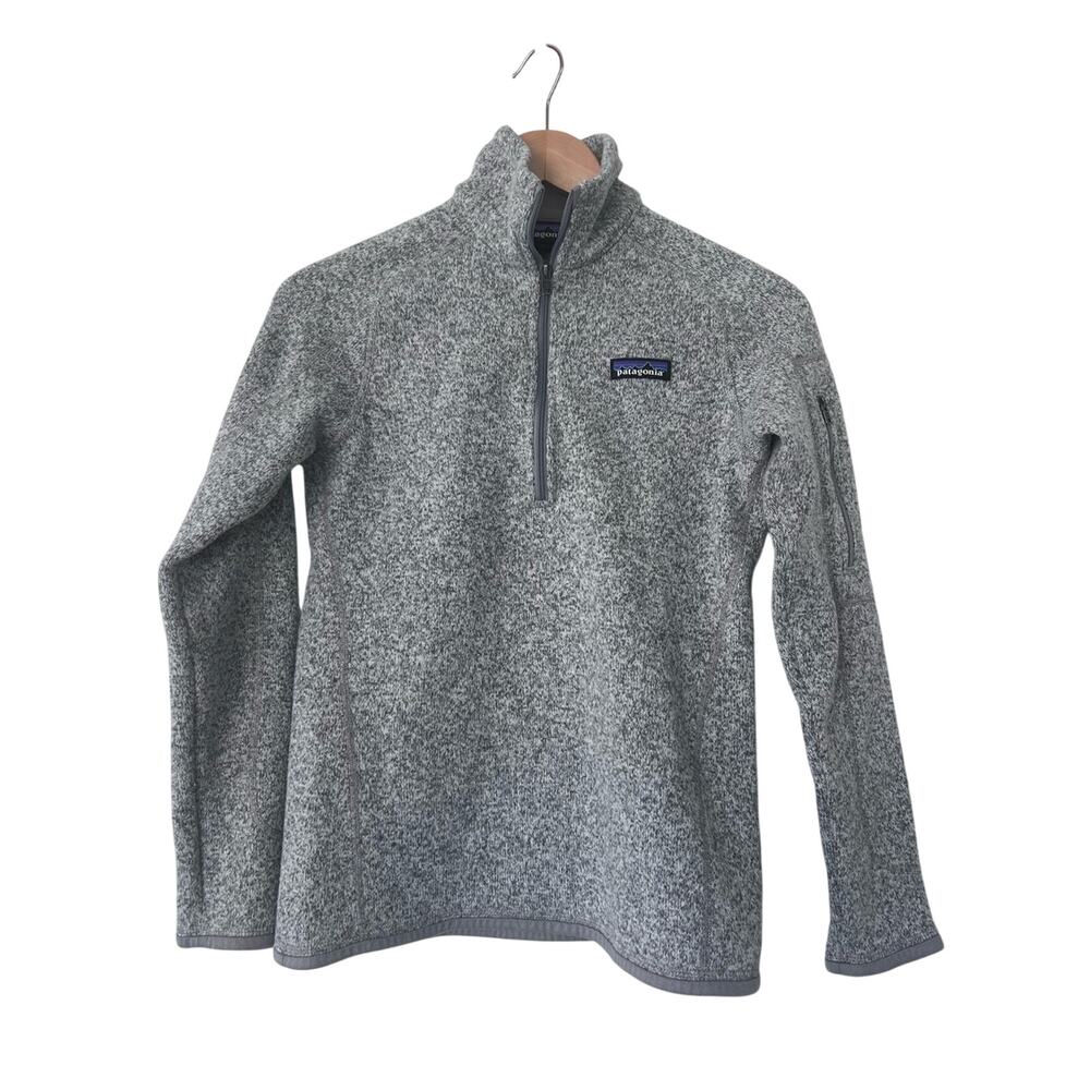 NWOT Patagonia Women’s Heather Gray Better Sweater Half-Zip Fleece Pullover XS